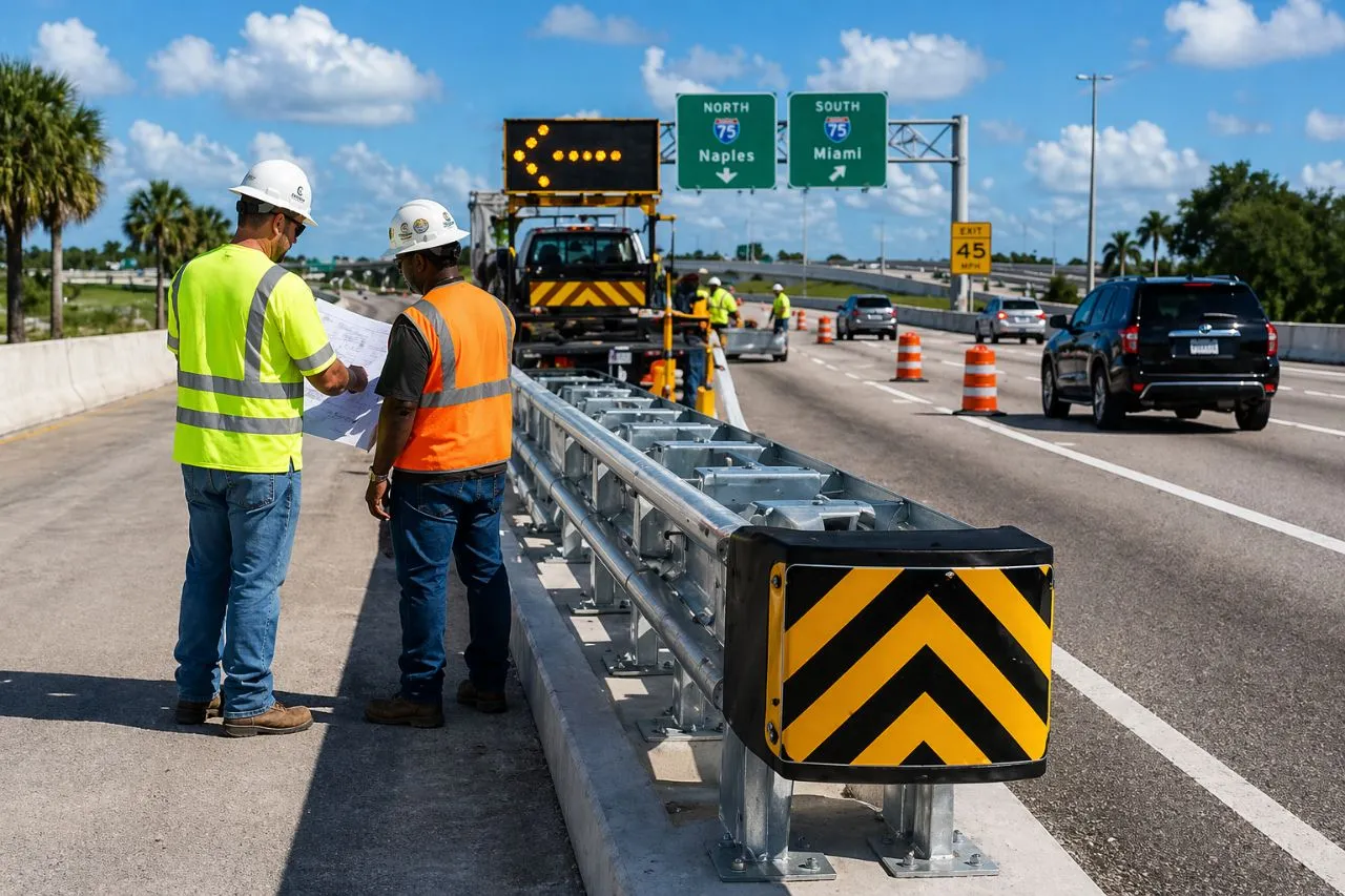 Traffic planning support for crash cushion projects in Florida
